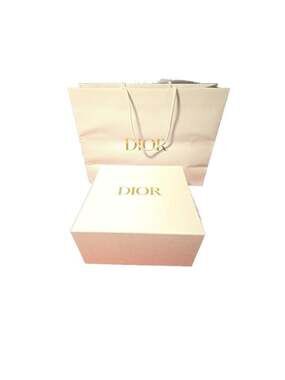 Authentic Dior White Gift Box and Shopping Bag Set.Empty set.